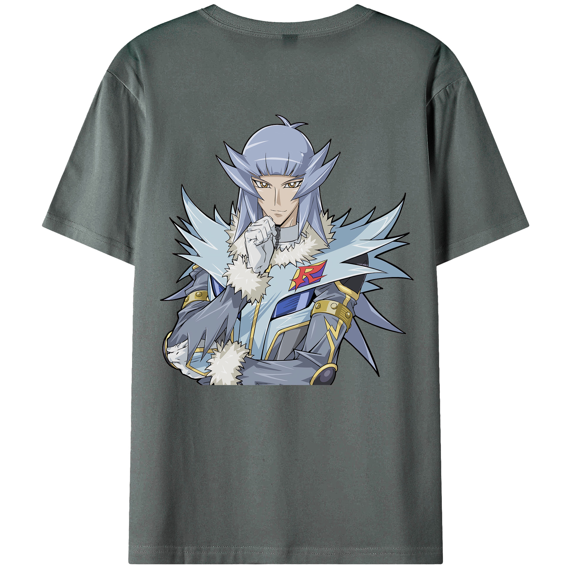（画像用） 遊☆戯☆王 Yu-Gi-Oh! 綿100％ メンズ半袖Tシャツ（バックプリント） 通気性